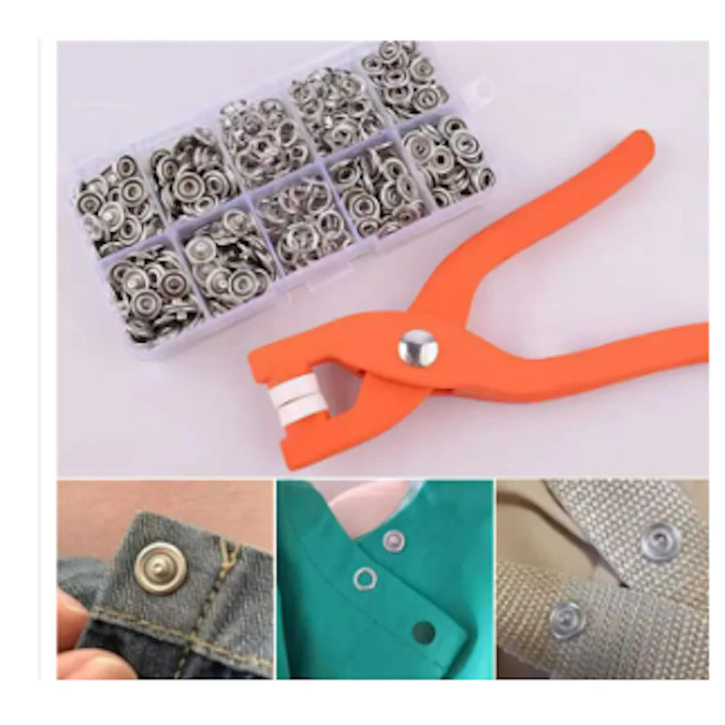 Share button Tool Sewing TICH Buttons Hollow Solid Prong Press Studs Snap Fastener
