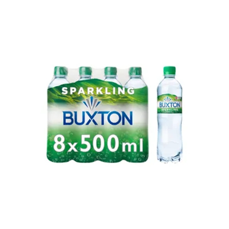 Buxton Sparkling Natural Mineral Water Bottles 8x500