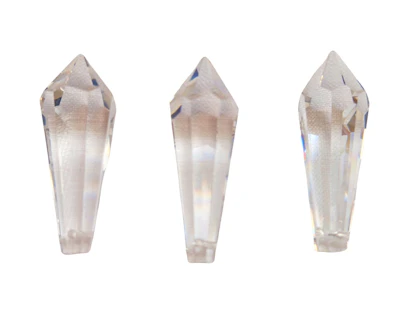 Kristallzapfen weiss/transparent