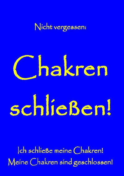 Chakren schließen