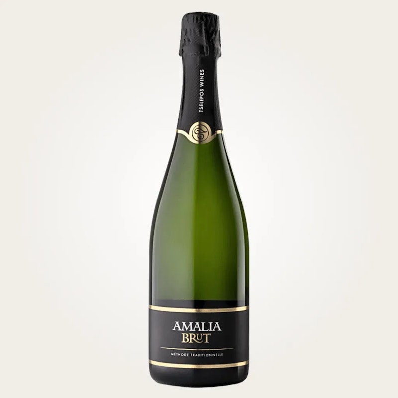 Amalia Brut Schaumwein weiß trocken Ktima Tselepos 0,75 Liter
