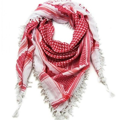 Palestinian scarf red and white
