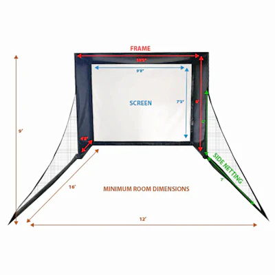 Swingbay Golf Simulator Screen & Enclosure