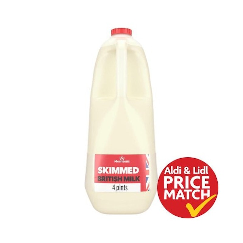 British Skimmed Milk 4 Pint 