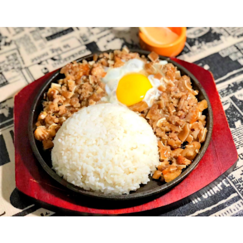 Sisig with rice (DC Cafe)