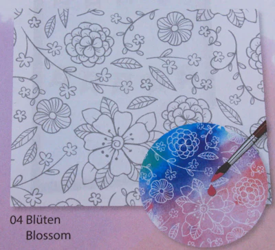 Zauberpapier "Blüten", DIN A4