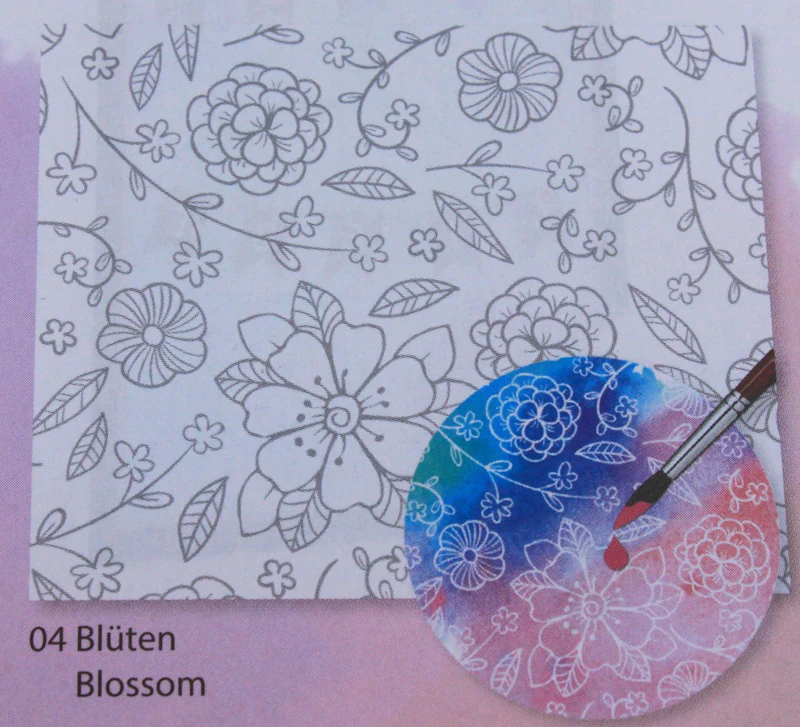 Zauberpapier "Blüten", DIN A4