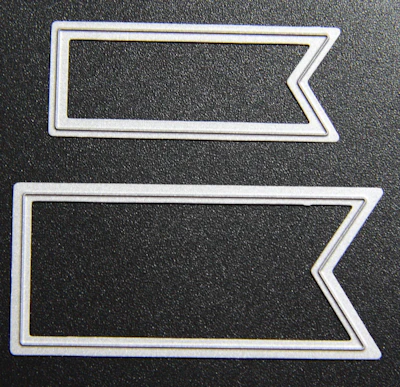 Die cut - Schablonenset "Wimpel"