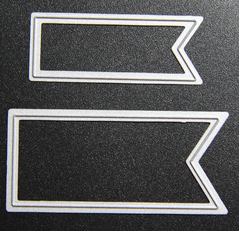 Die cut - Schablonenset "Wimpel"