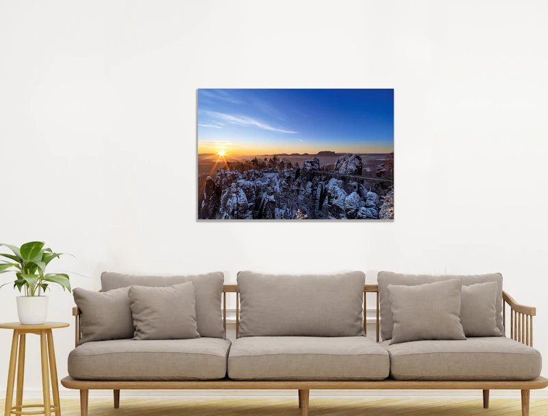 Die Bastei zum Sonnenaufgang