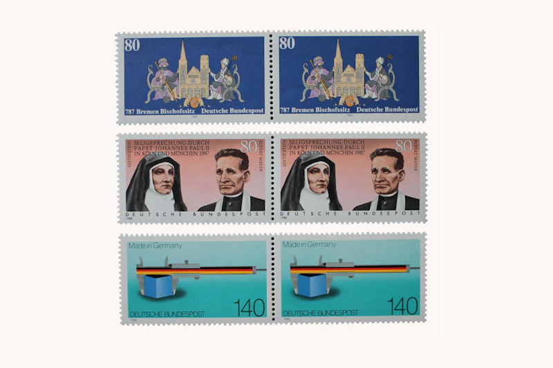 Robbert´s Briefmarken Deutschland div. Marken aus 1987 und 1988 in 2er Streifen, postfrisch