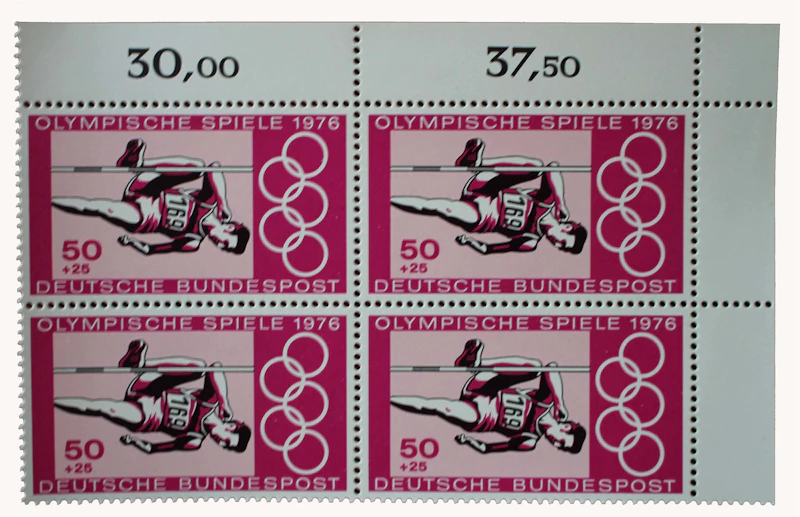 Robbert´s Briefmarken Deutschland MiNr. 886-87, Sommerspiele 1976, V-Block postfrisch