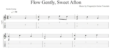 Flow Gently, Sweet Afton | TABS & Sheet Music