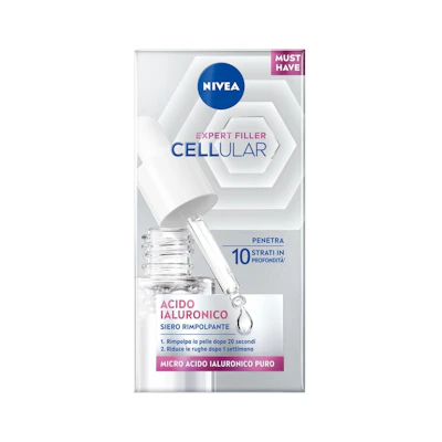 NIVEA Cellular Expert Filler Acido Ialuronico – Siero Rimpolpante Anti-Età