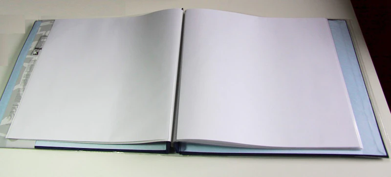 12x12" Scrapbook-Album marineblau, erweiterbar