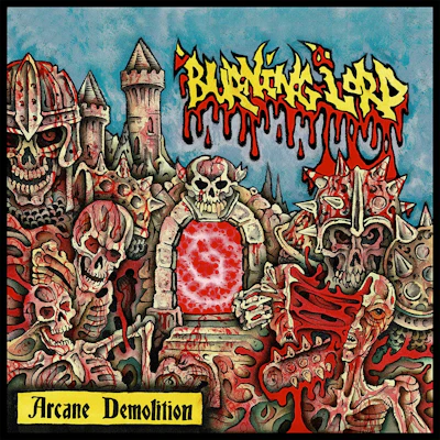BURNING LORD - "ARCANE DEMOLITION" [12" VINYL-RED/YELLOW/BLACK SPLATTER]
