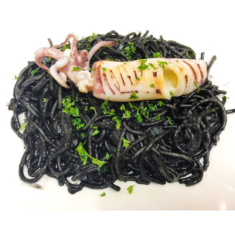 Squid Black Ink Spaghetti ( Cravings )