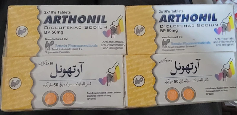 Arthunil 50mg tab (Diclofenac sodium)