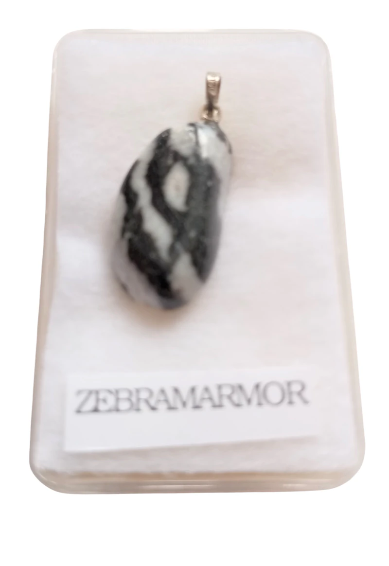 Edelsteinanhänger Zebramarmor