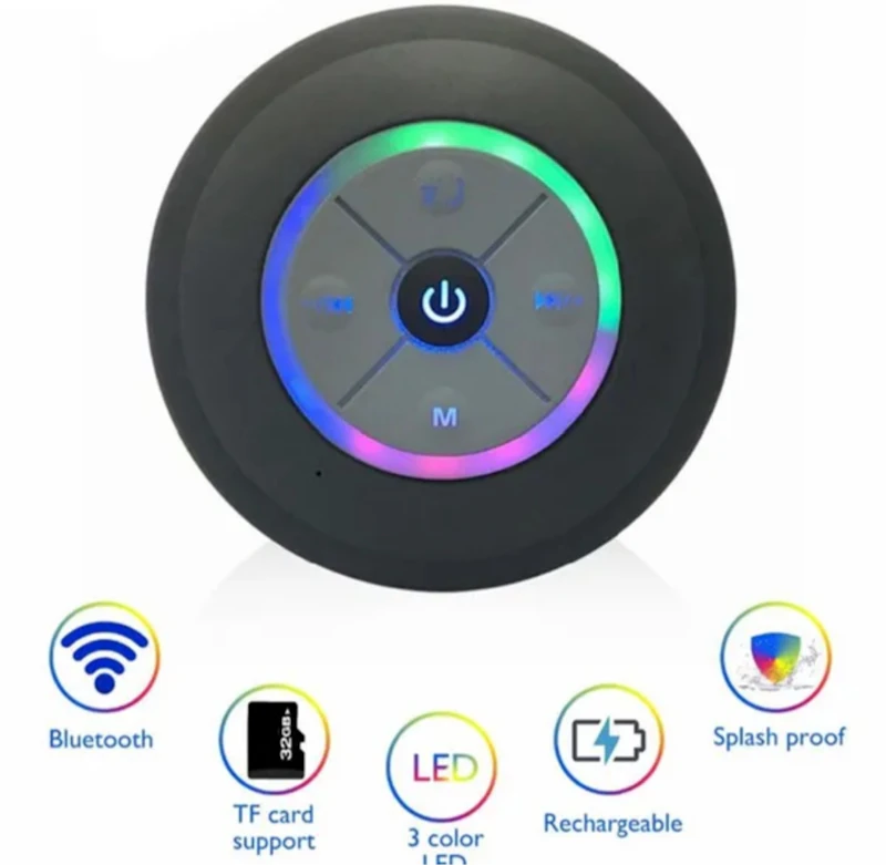 Portable bathroom Bluetooth speaker