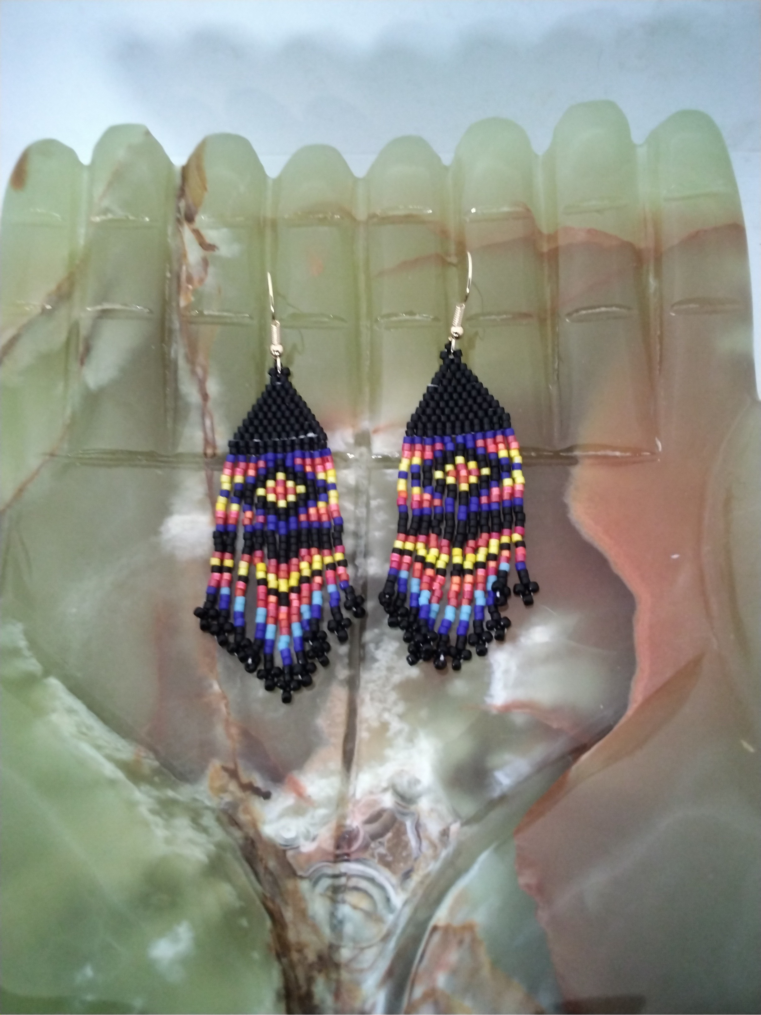 495 OldTemple Gold Jewelry Earrings - South India - WOVENSOULS Antique  Textiles & Art Gallery