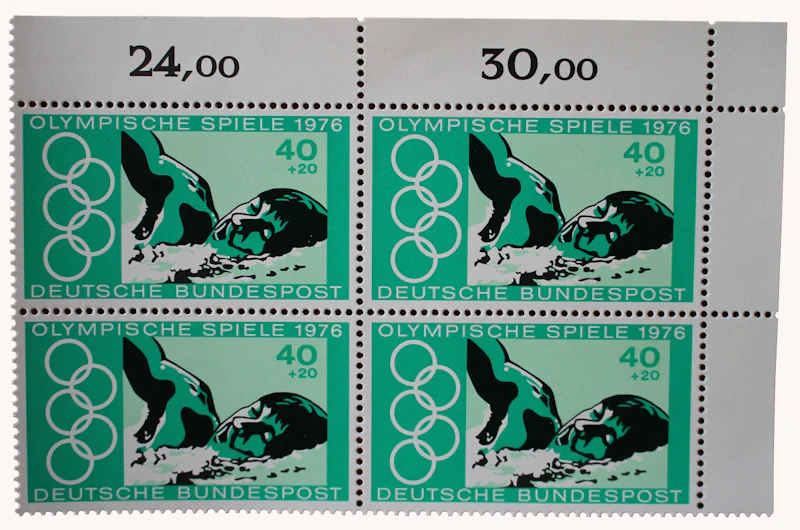 Robbert´s Briefmarken Deutschland MiNr. 886-87, Sommerspiele 1976, V-Block postfrisch
