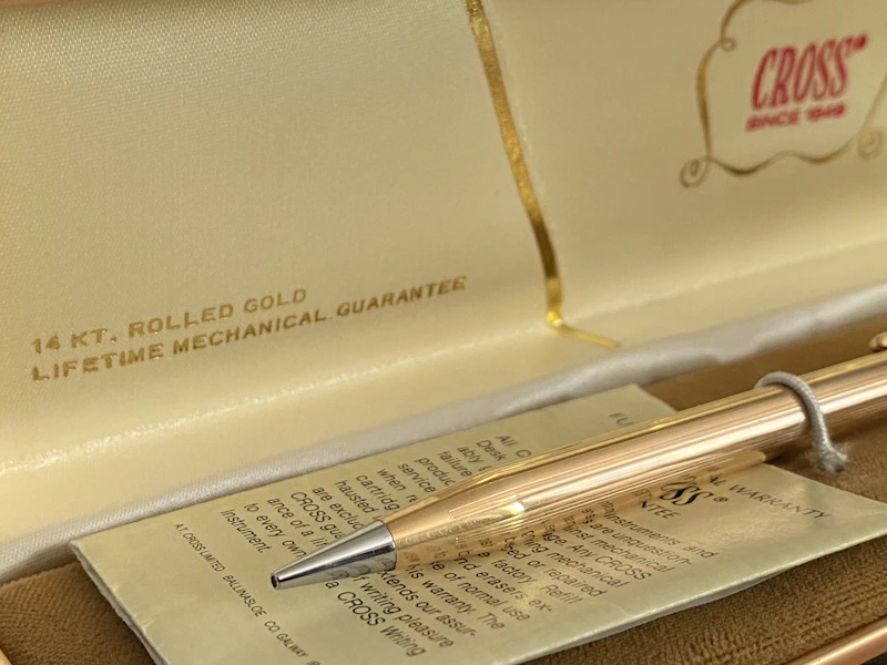 True vintage 1970er Cross Classic Century 14KT Gold 0,7MM Bleistift