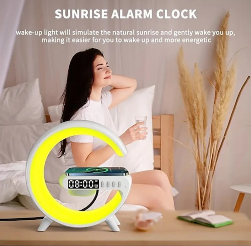 Wireless Speaker 6 Kinds Of Light Mode Wireless Charging Function Compatible With IOS / Android System 
