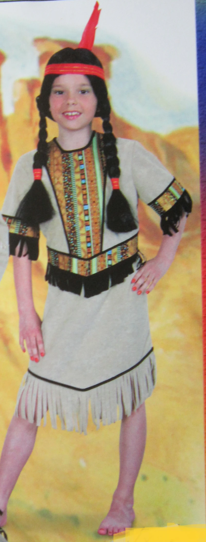 Kostüm Indianerin Kusumi Gr.140