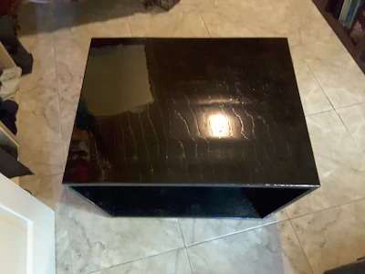 Cube End Table, Opened end Tapered Storage Base