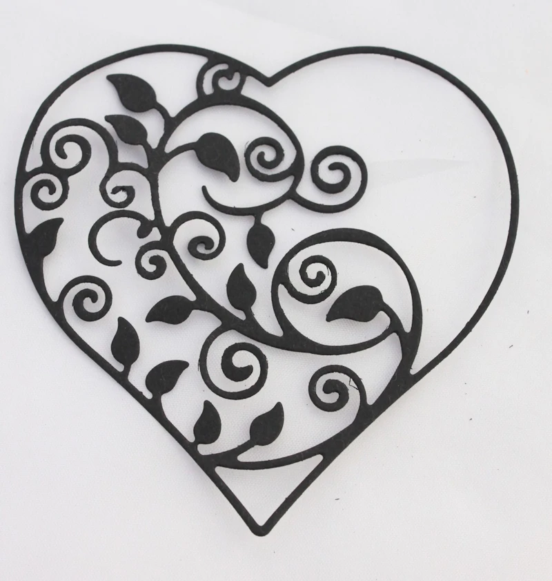 Die Cut Schablone "Herzornament"