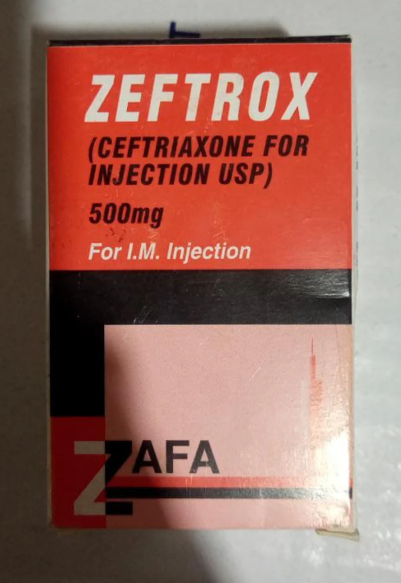 Zeftrox 500mg (Ceftriaxone) lnjection 