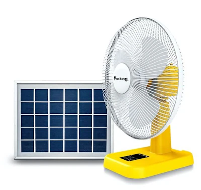 Sun King Solar Table Fan With 20W Solar Panel