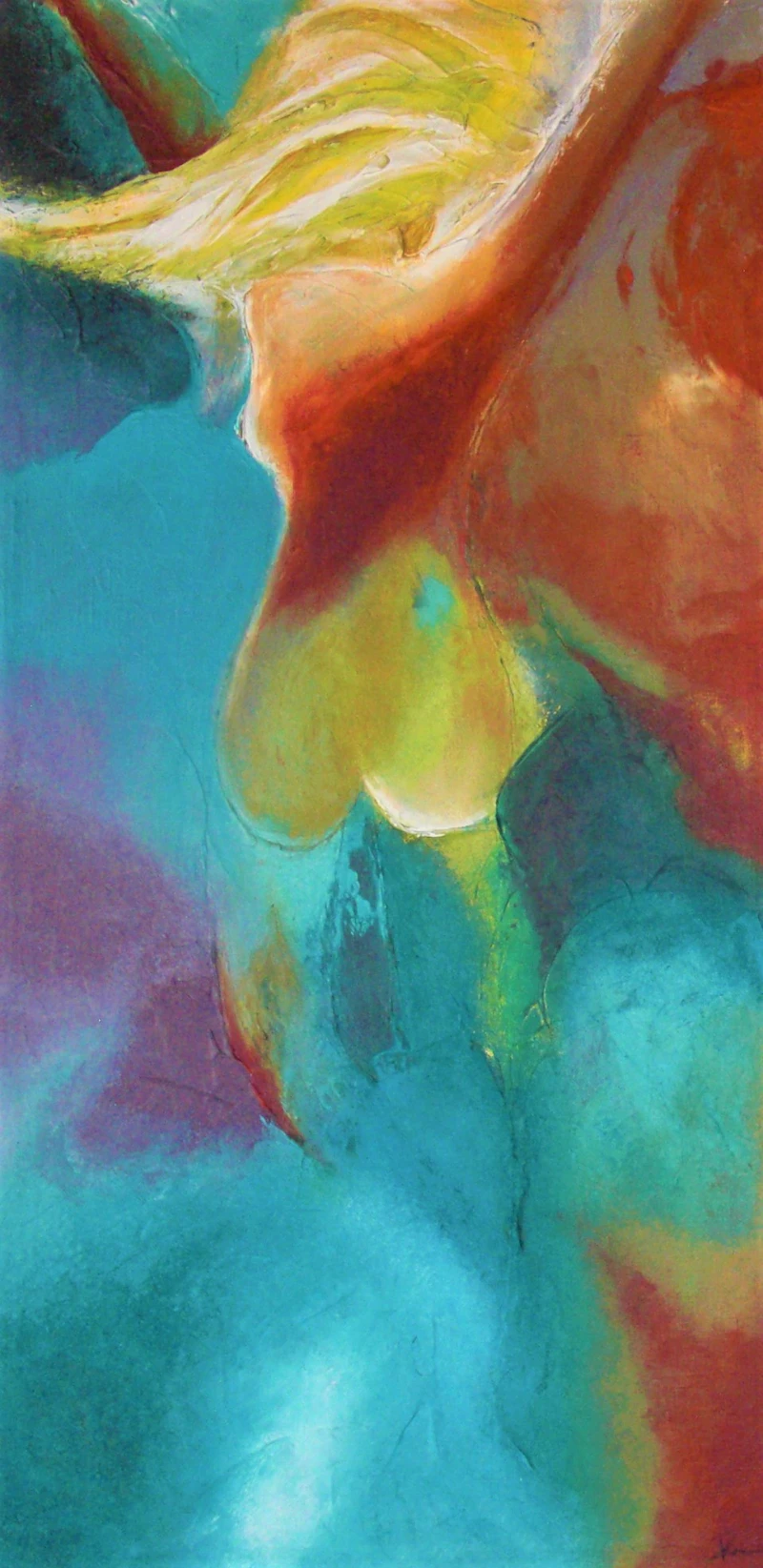 FREE -  Abstract Figurative, Mixed Media on Linen Canvas
