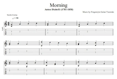 Morning - Anton Diabelli (1781-1858) - TABS & Sheet Music