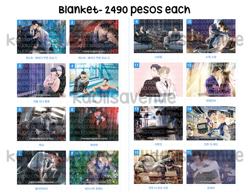 BL Manhwa Blankets