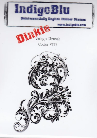 Indigo Blu A7 Dinkie Stempel "Vintage Flourish"