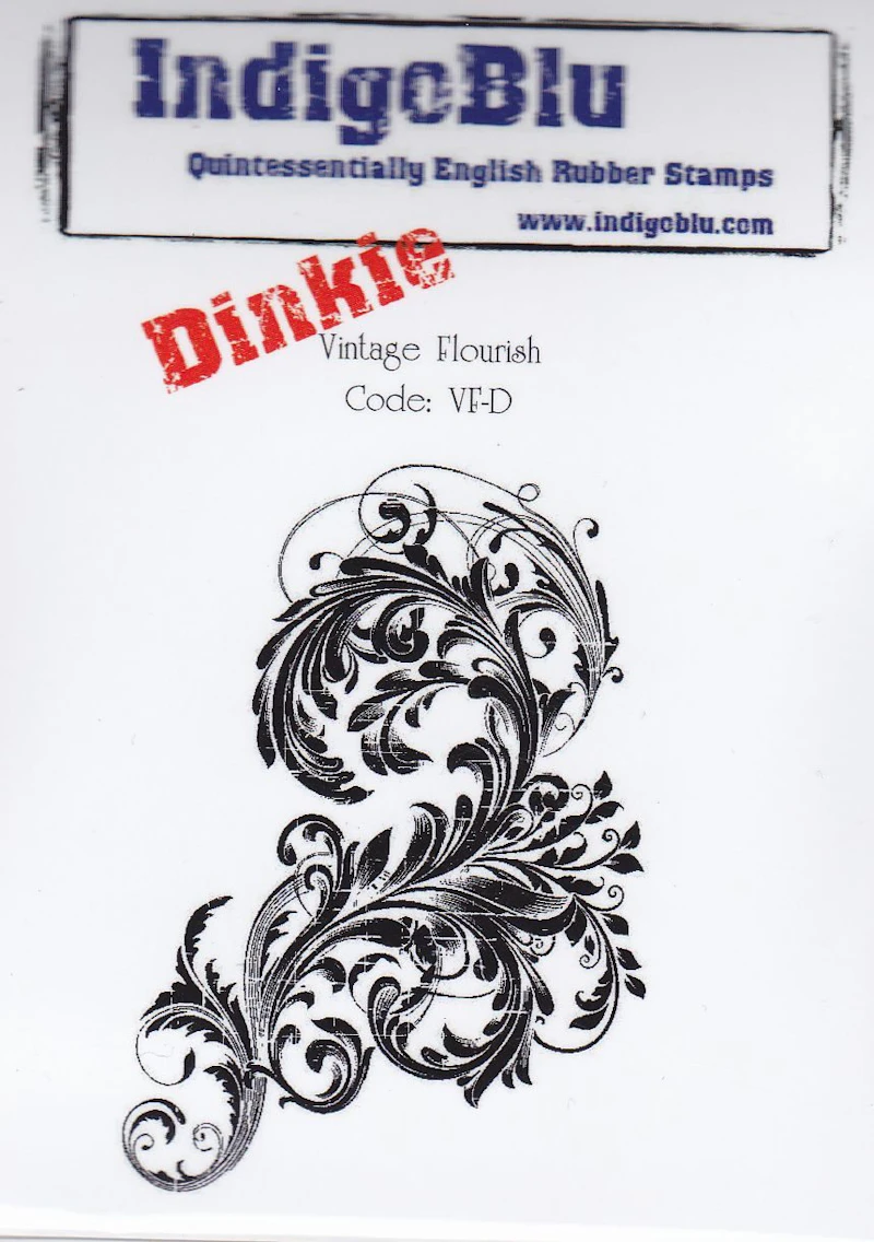 Indigo Blu A7 Dinkie Stempel "Vintage Flourish"