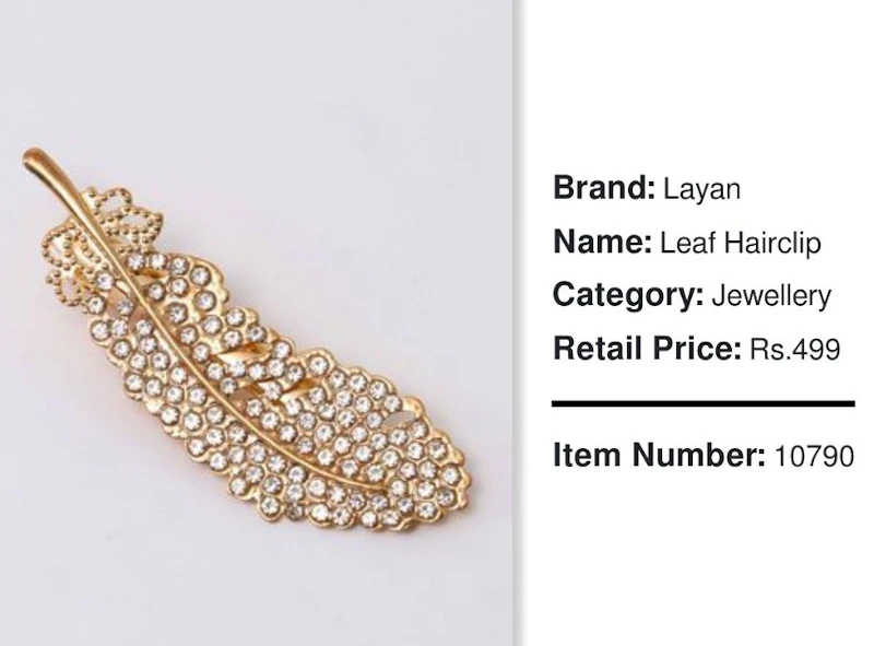 Golden Leaf Hair Clip