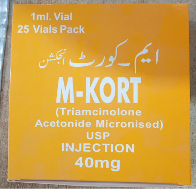 M kort inj (triamcinolone acetonide micronised)