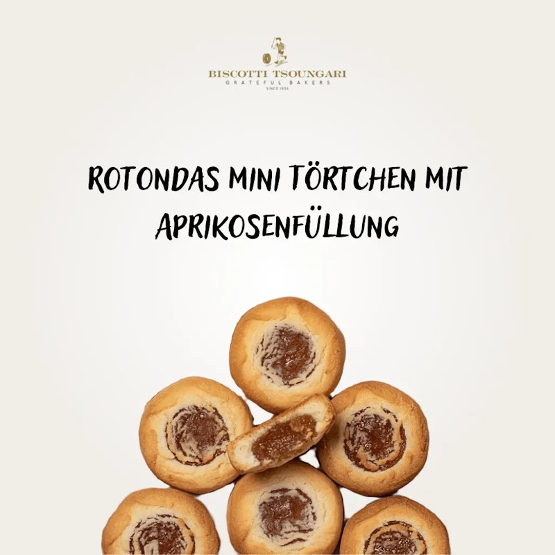 Rotondas Mini-Tarten mit Aprikosenmarmelade 210g