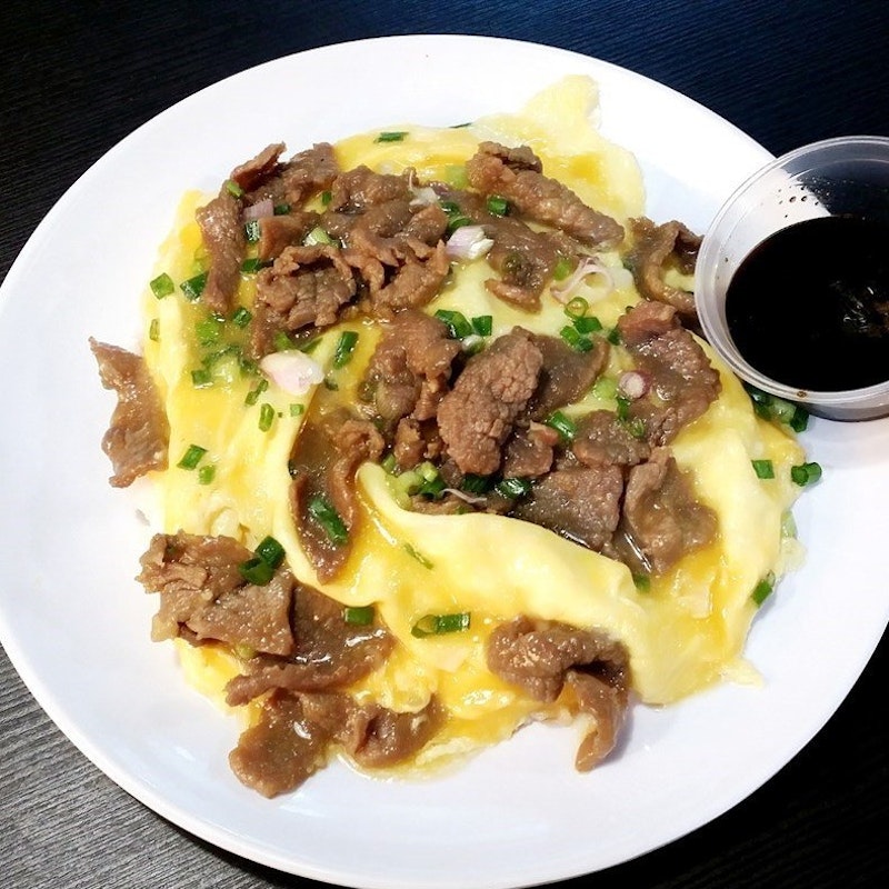 Fried Beef with Scrambled Eggs+Rice (多寶翡翠)