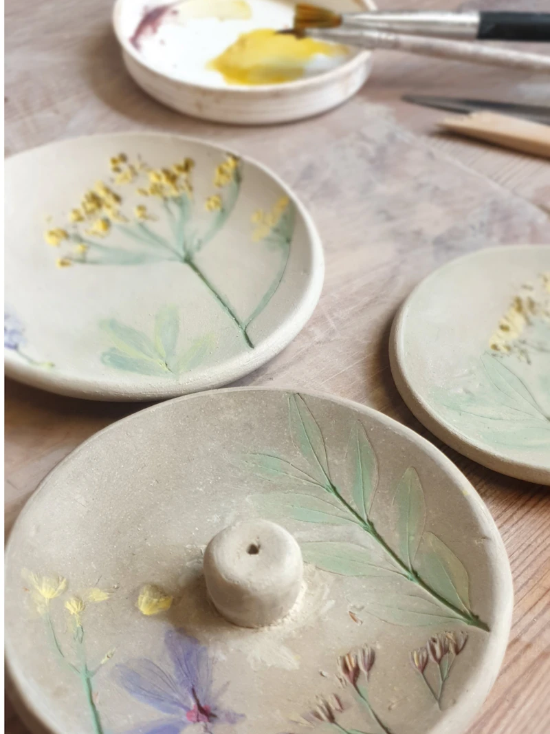  Tester Workshop - Botanical Ring Dish or Incense Holder.