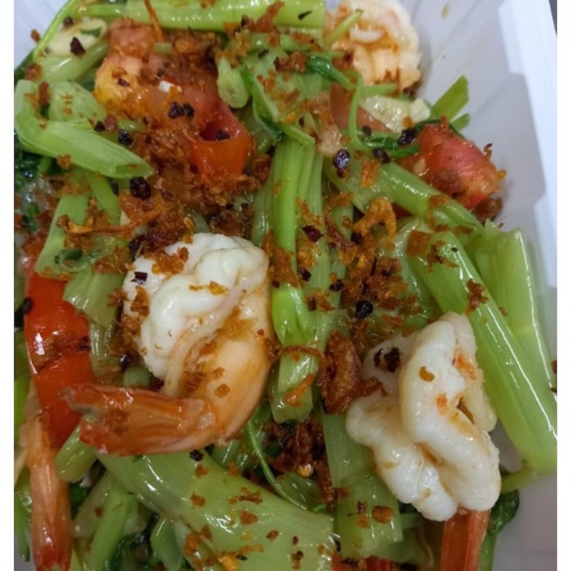 Fried vegetable with shrimps (Loly C11) 