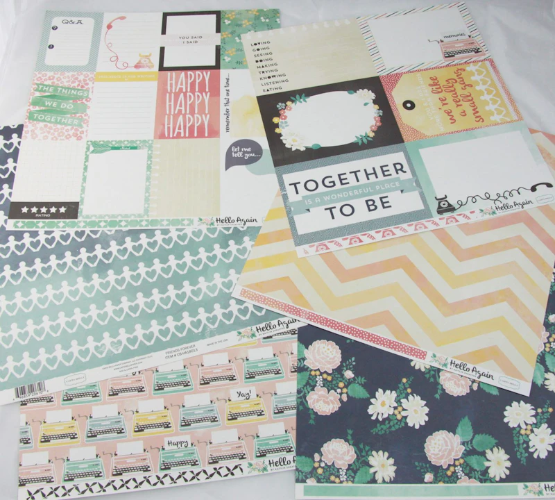 Scrapbook - Set  "Hello Again"