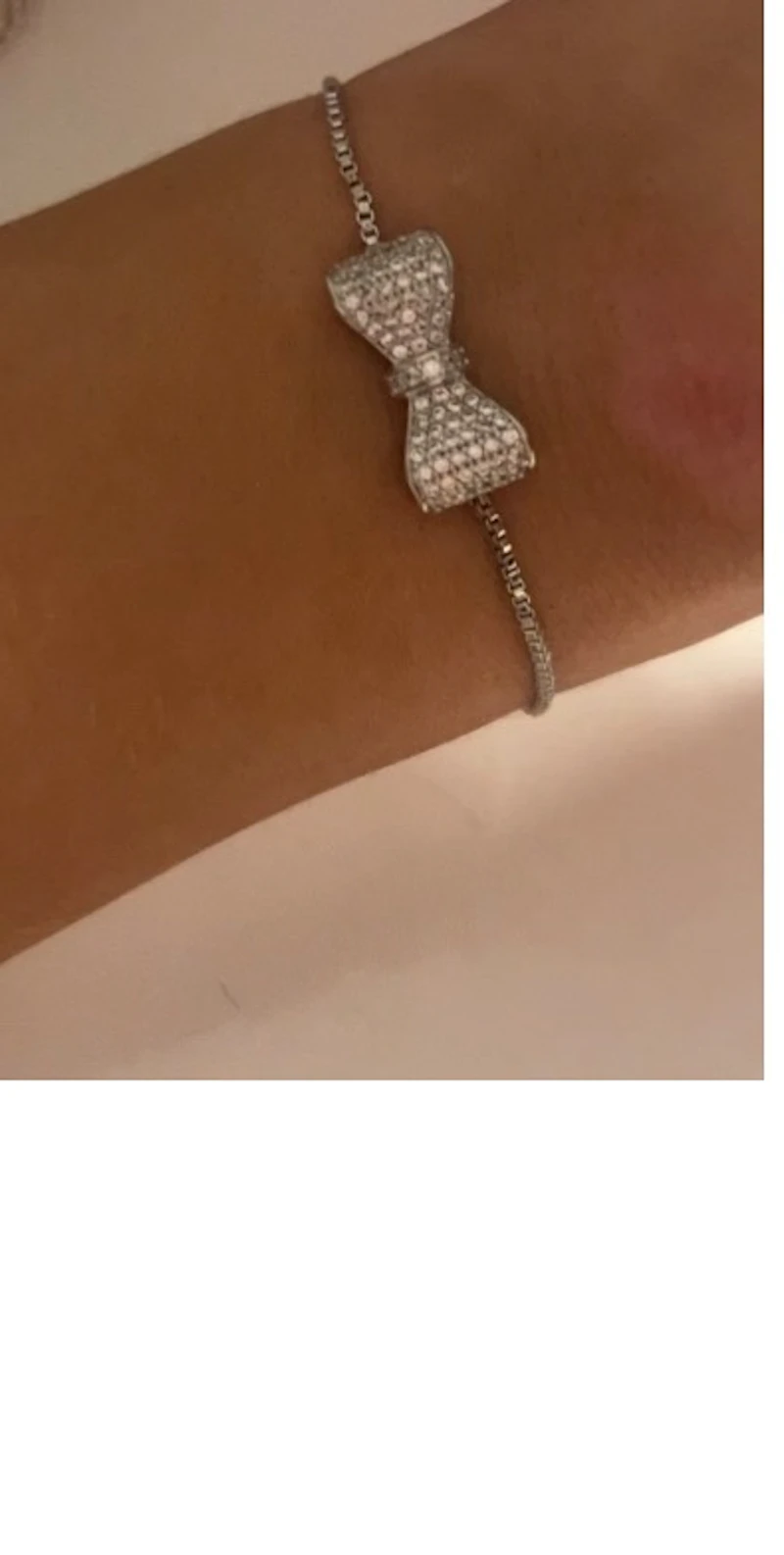 Adjustable rope bow bracelet 