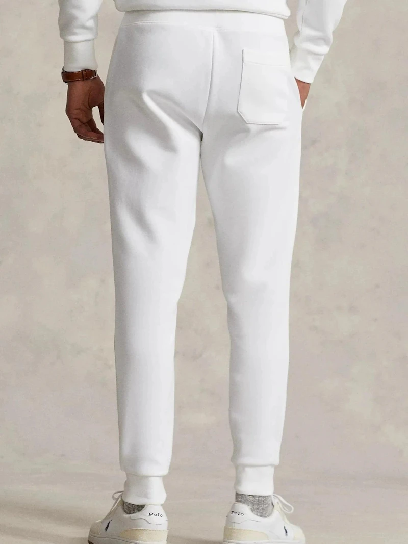 RALPH LAUREN - BAS DE JOGGING BLANC LOGO BRODÉ
