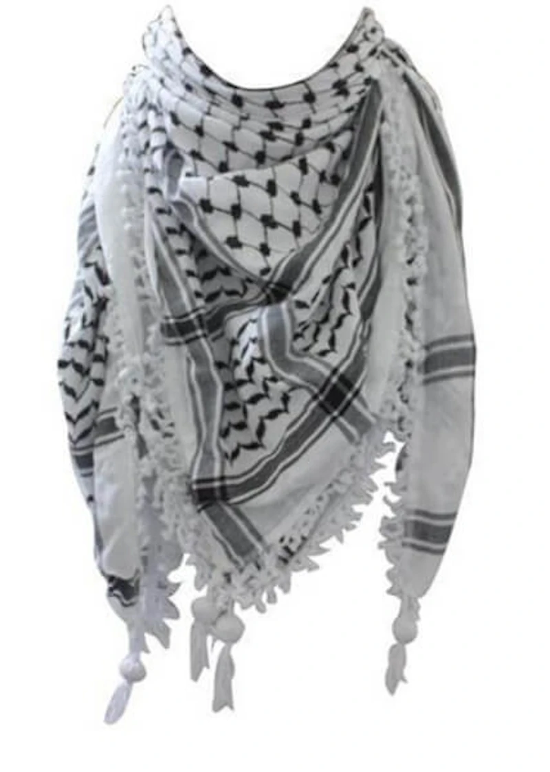Handmade Hirbawi Palestine Keffiyeh Scarf