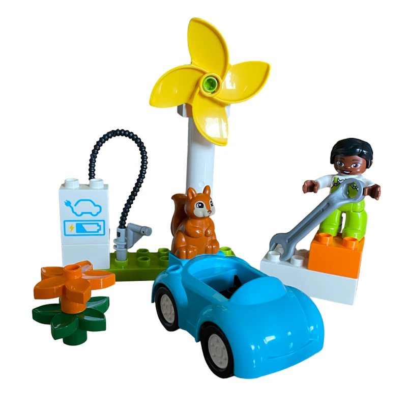 Windrad und Elektroauto