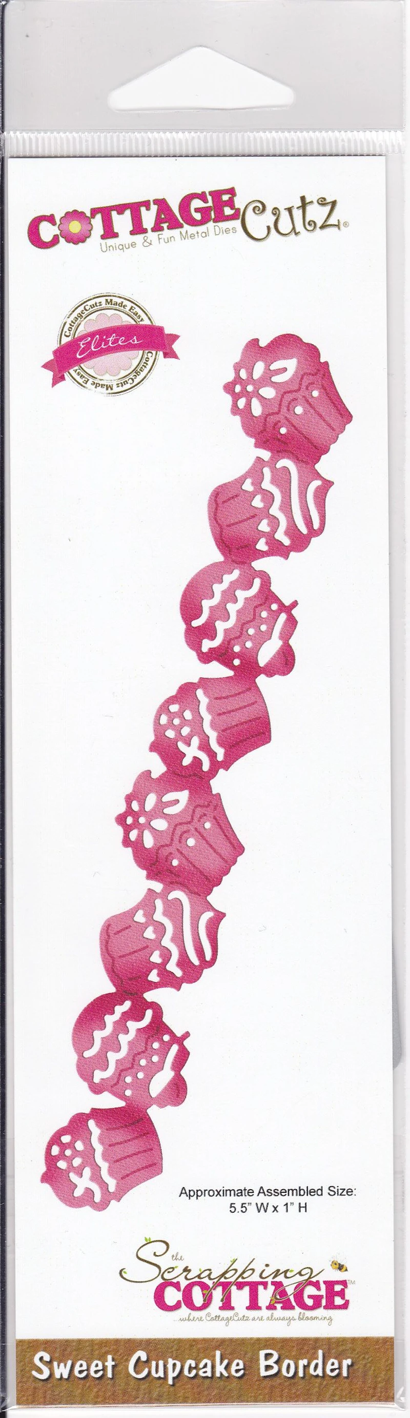 Cottage Cutz®  Die cut - Schablone "Sweet Cupcake Border"